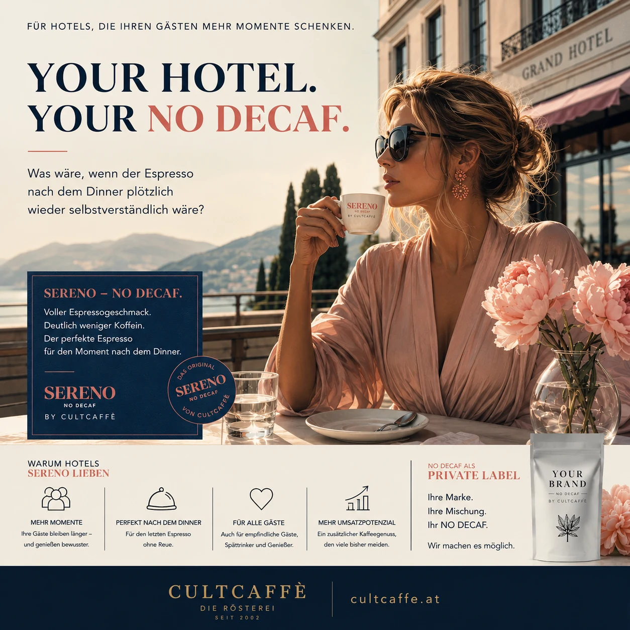 Hotelblatt von CultCaffè: „Your Hotel. Your NO DECAF.